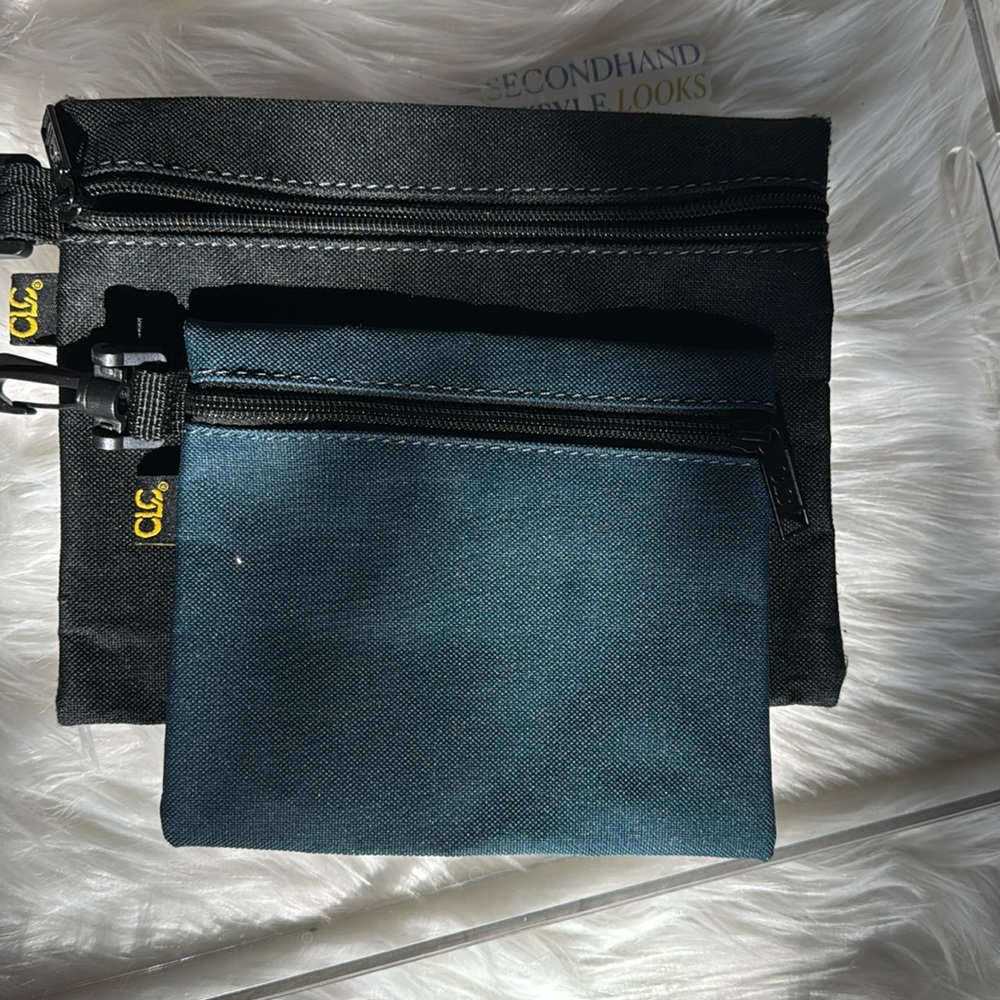 CLC Work Gear Pouches (2) in black and blue